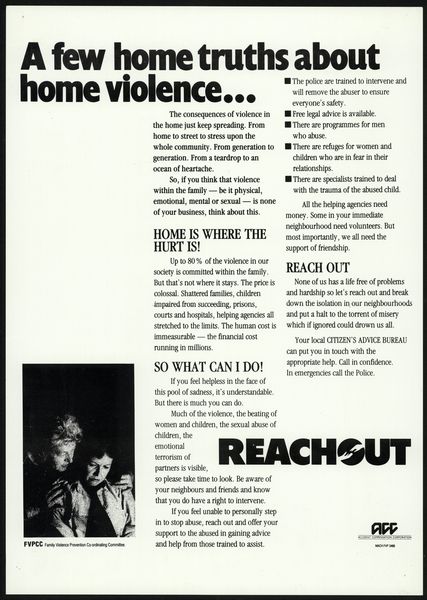 A few home truths about home violence...
