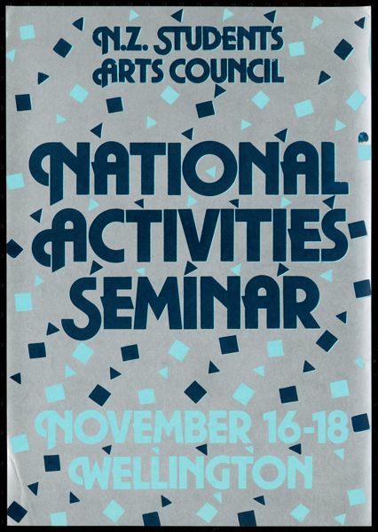 National Activities Seminar, November 16-18, Wellington [blue]